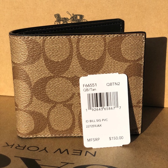 ▫️Coach Signature Coated Men’s Wallet ▫️ - Picture 2 of 6